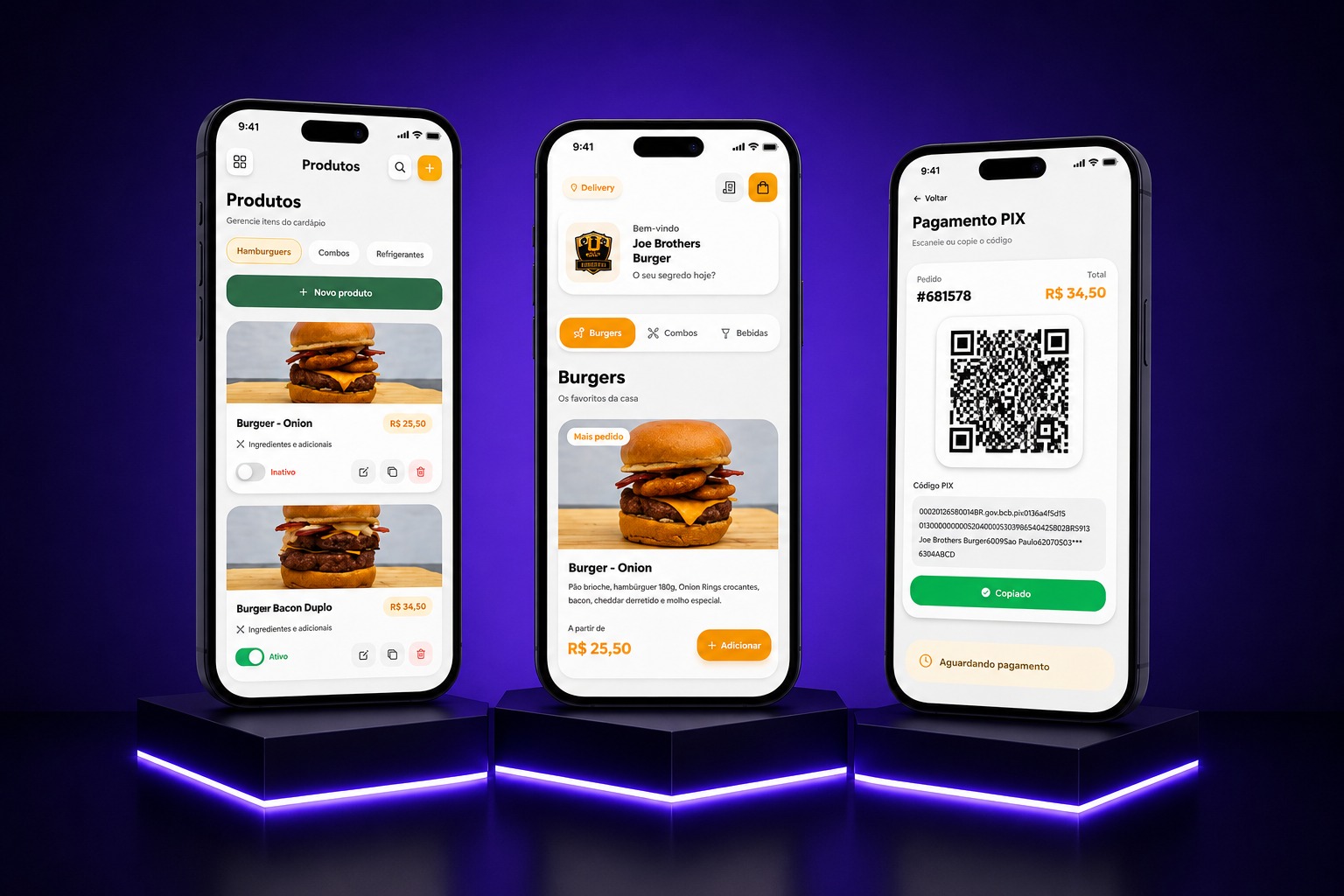 Aplicativo para delivery de comida
